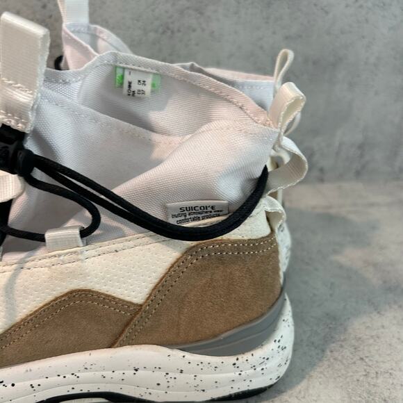 Suicoke Boots Sz 8 ROBBS-ab Suede Tech Hiking Sneaker Boot White Beige Street - Picture 12 of 14